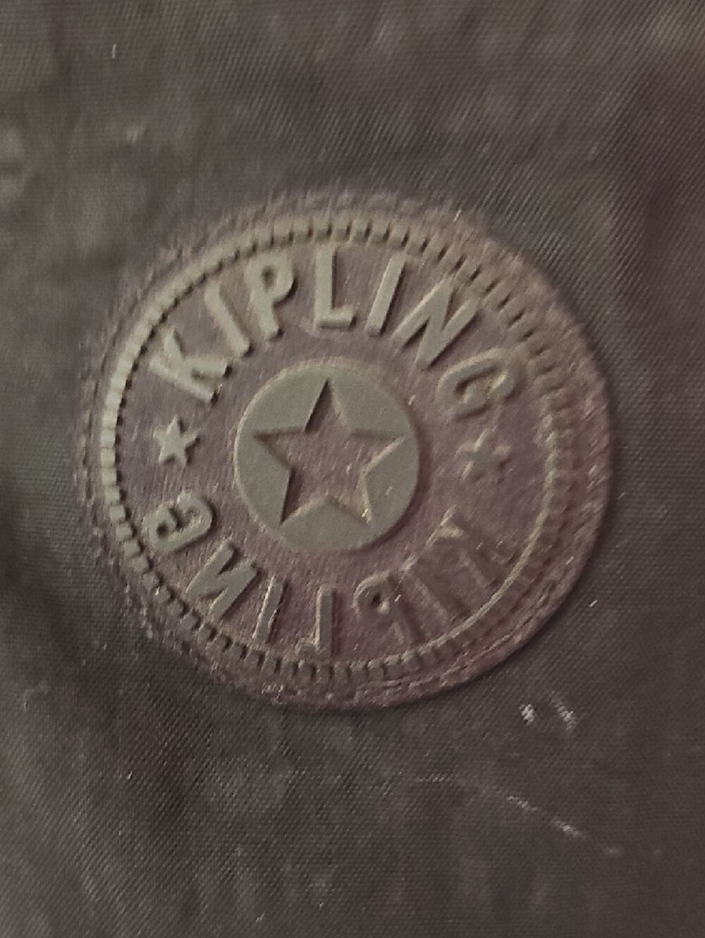 Kipling Black Nylon Expandable Backpack with Round Logo Patch - Picture 2 of 14